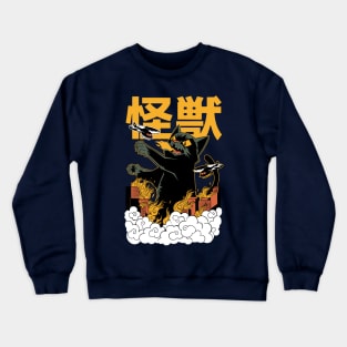 Kaiju cat halloween Crewneck Sweatshirt